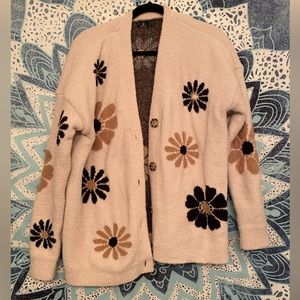 Floral Patterned Women's Sweater